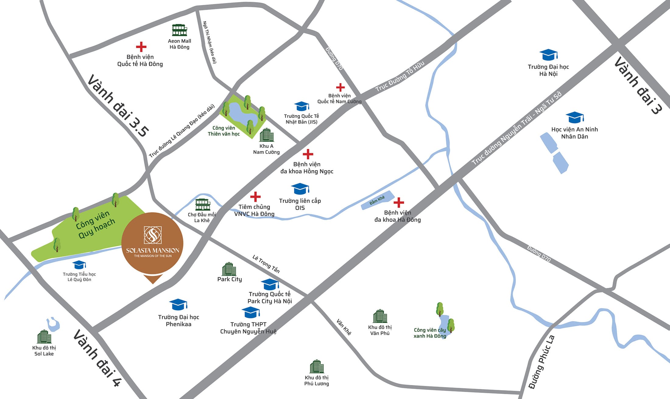 Kita Capital tọa lạc tại vị trí đắc địa trên Đường Tố Hữu, Phường Ciputra, Quận Hà Đông, TP Hà Nội.