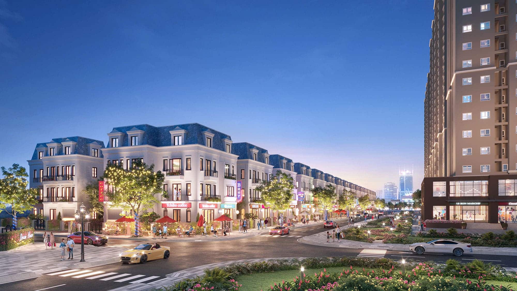 Tuyến phố thương mại sầm uất tại dự án Kita Capital.